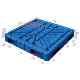 Blow molding pallet 1100x1100x150