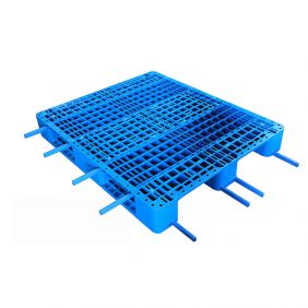 3 runners food grade single faced plastic pallets 1100x1100 for warehouse heavy